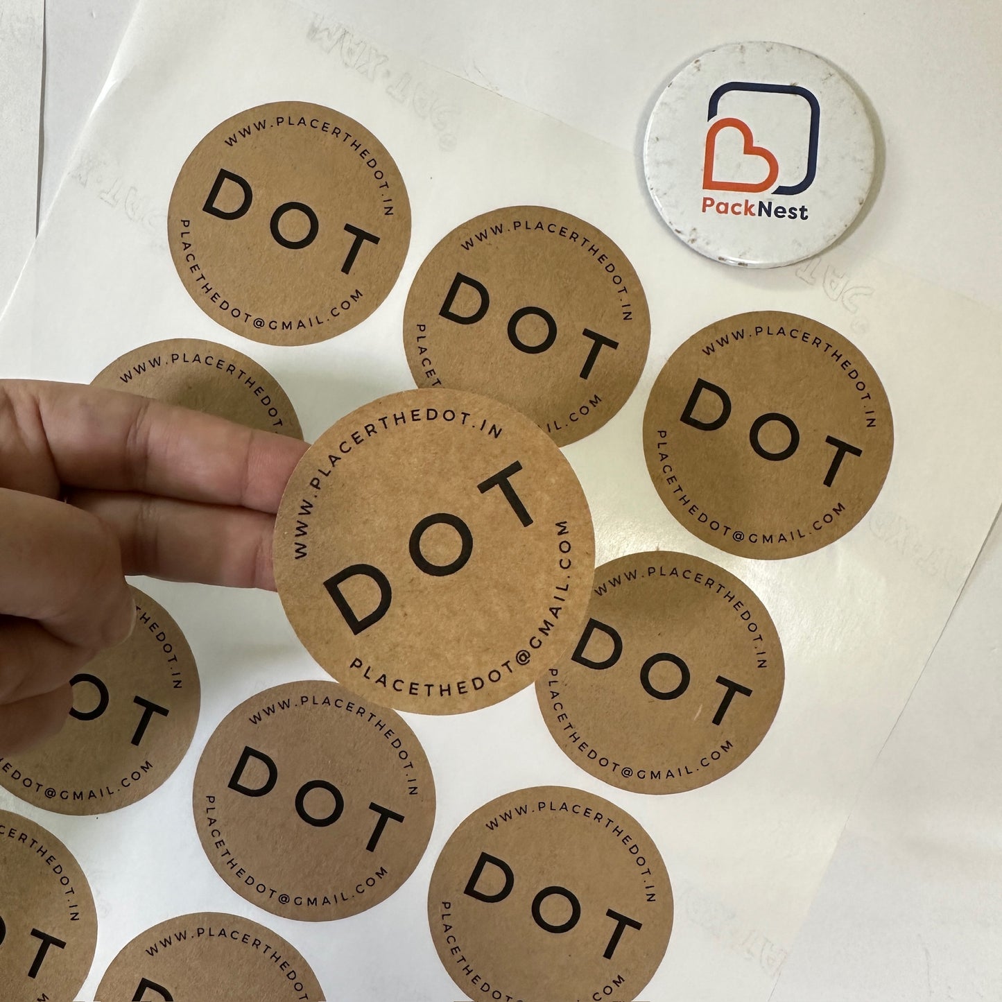 Kraft Paper Stickers (No white ink)