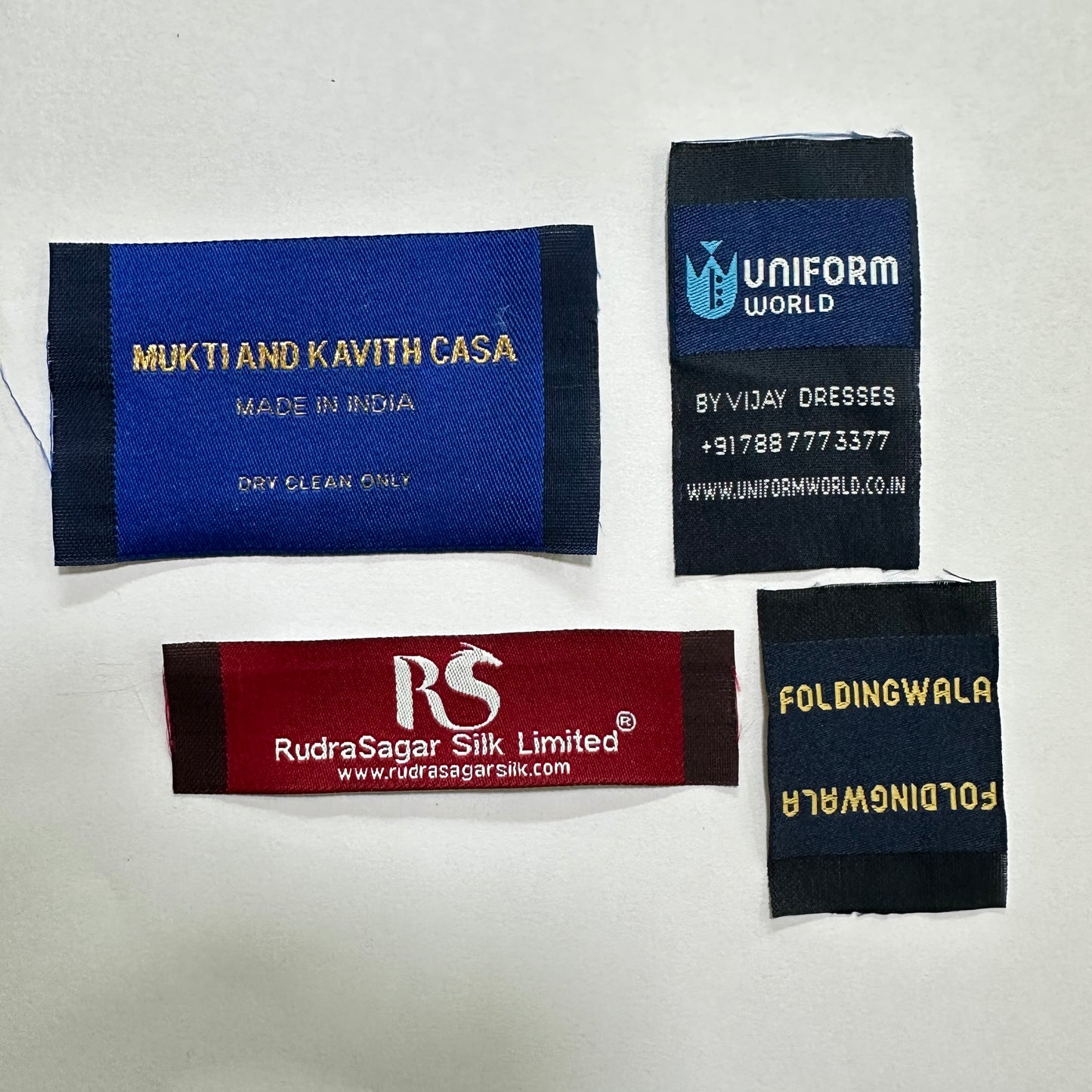 Garment Clothing Labels - Multi-color Print