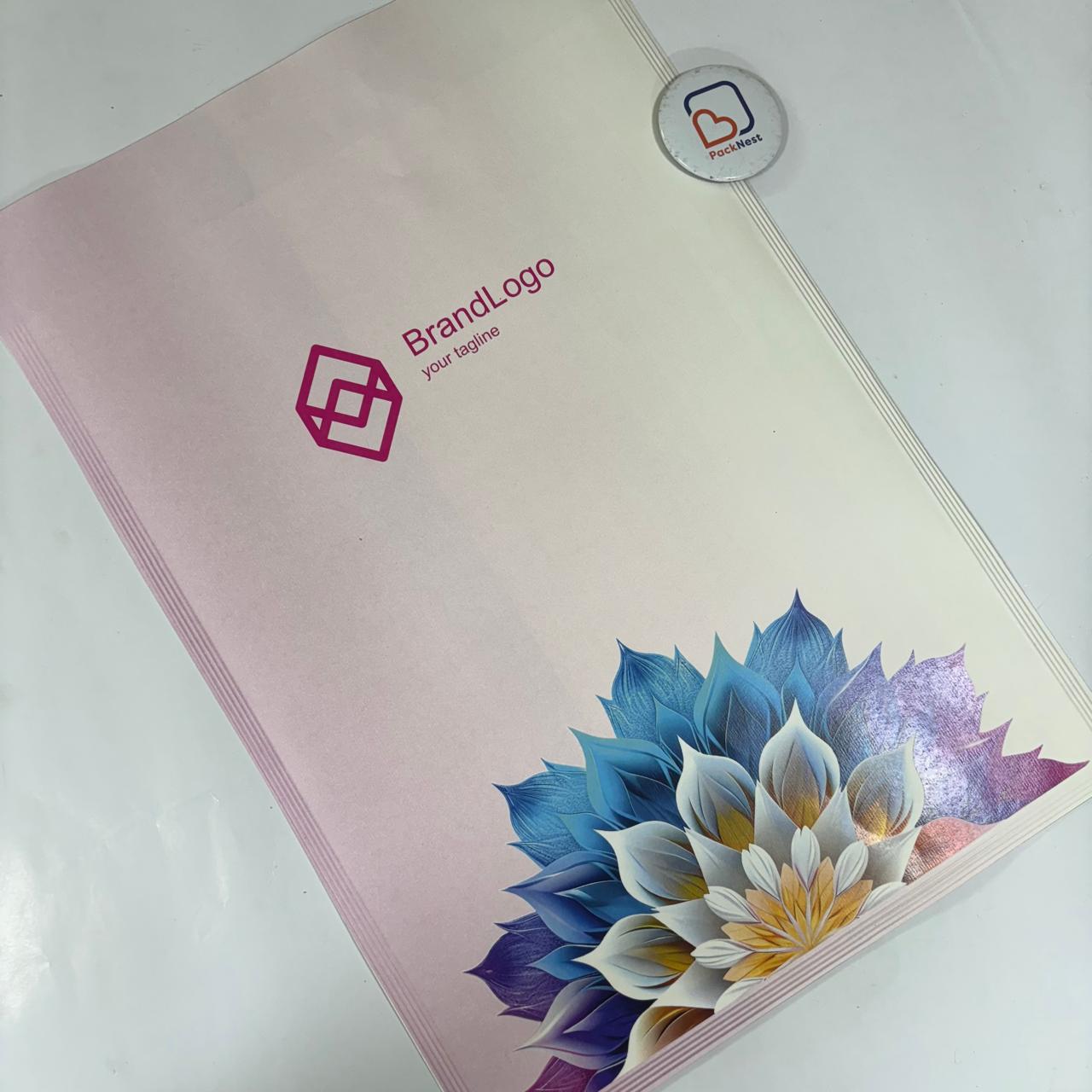 Multicolor Printed Waterproof Paper Courier Bag